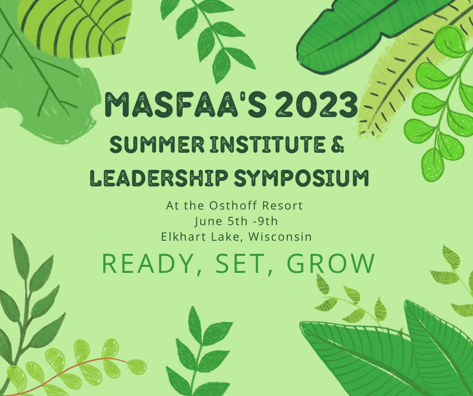 MASFAA Summer Institute & Leadership Symposium 2023 Logo